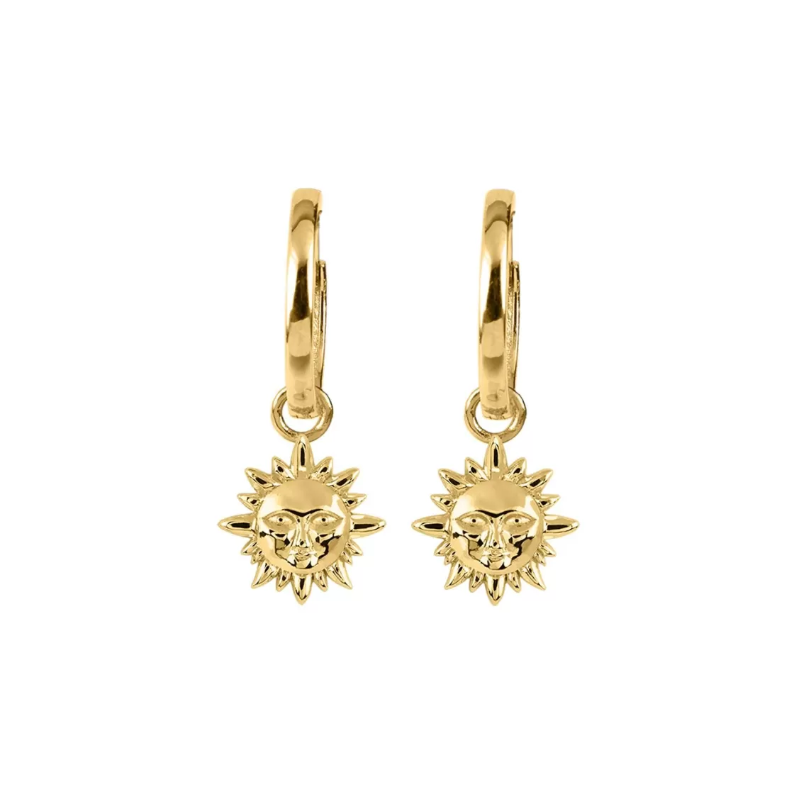 Jacques Lemans Ear Stud Sterling Silver Gold-Plated