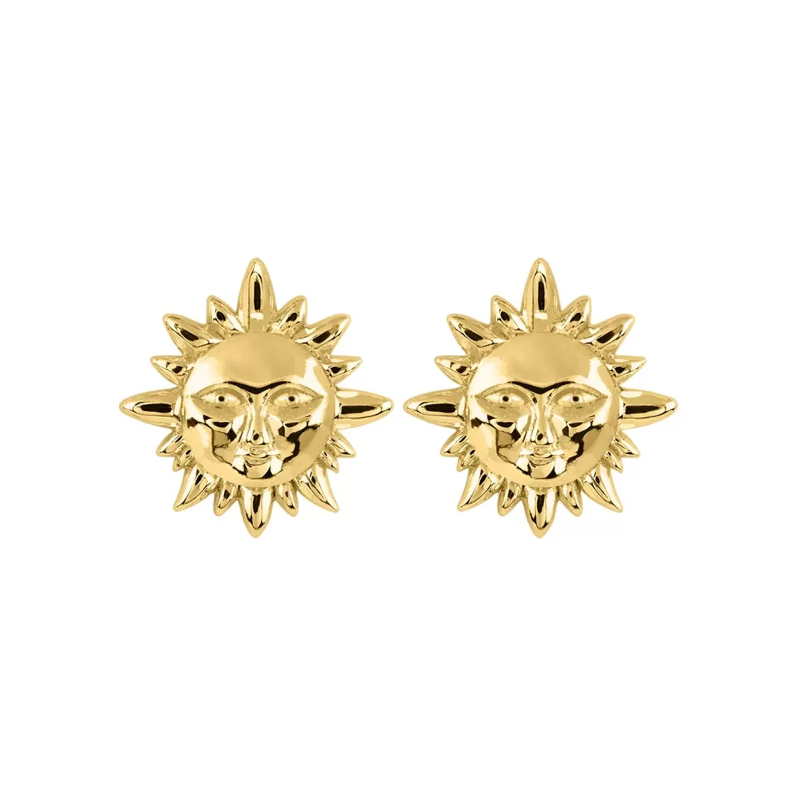 Jacques Lemans Ear Stud Sterling Silver Gold-Plated