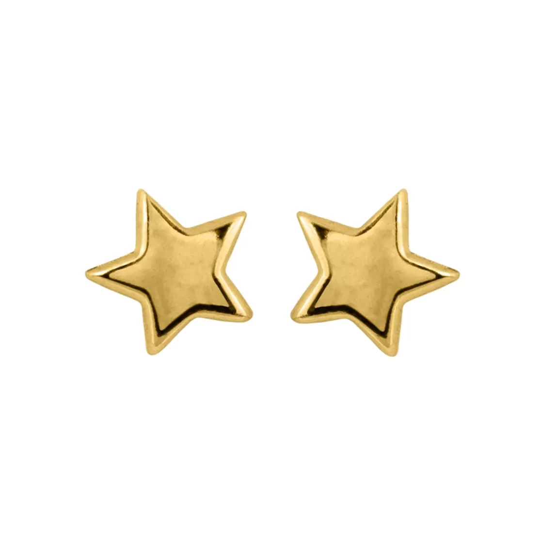 Jacques Lemans Ear Stud Sterling Silver Gold-Plated