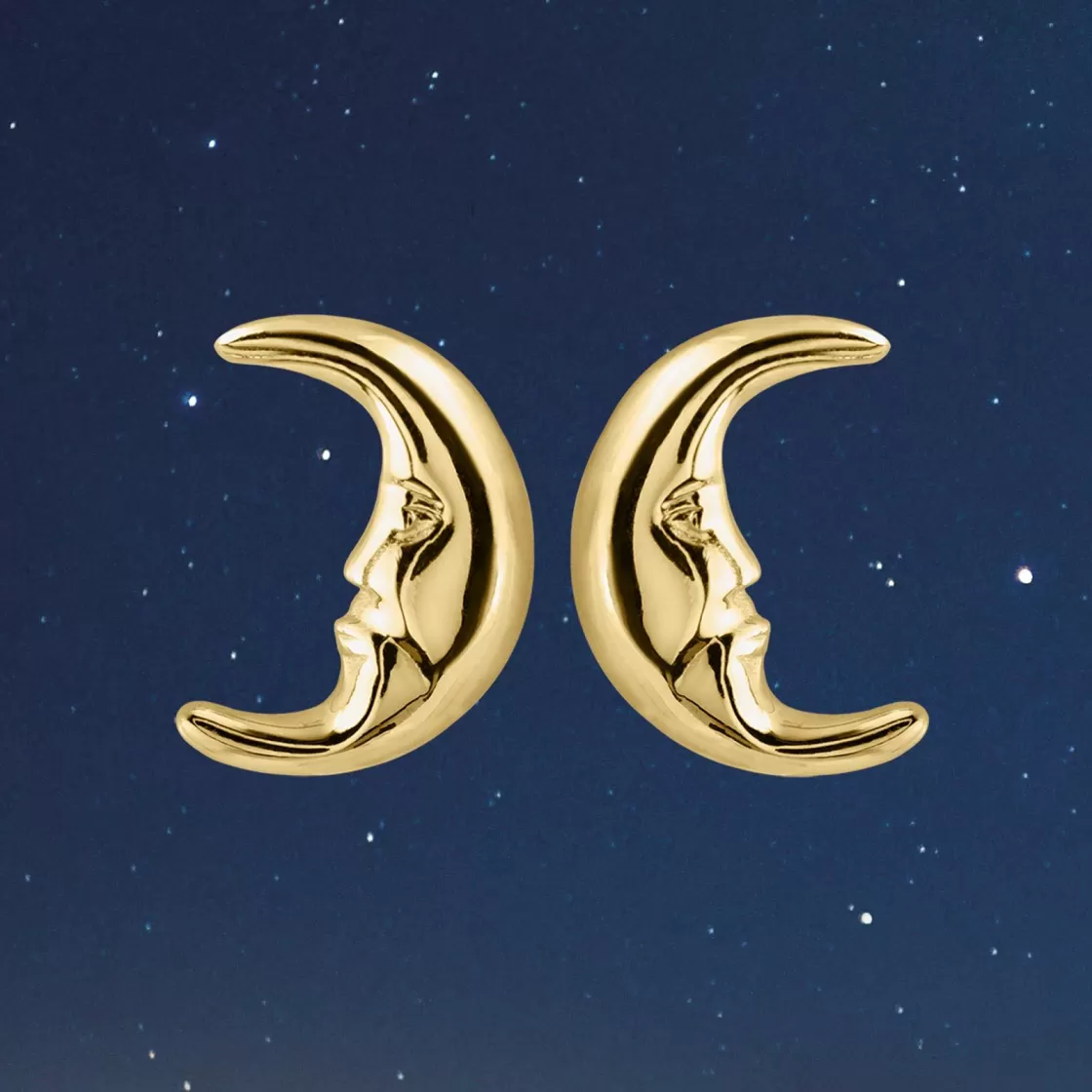 Jacques Lemans Ear Stud Sterling Silver Gold-Plated