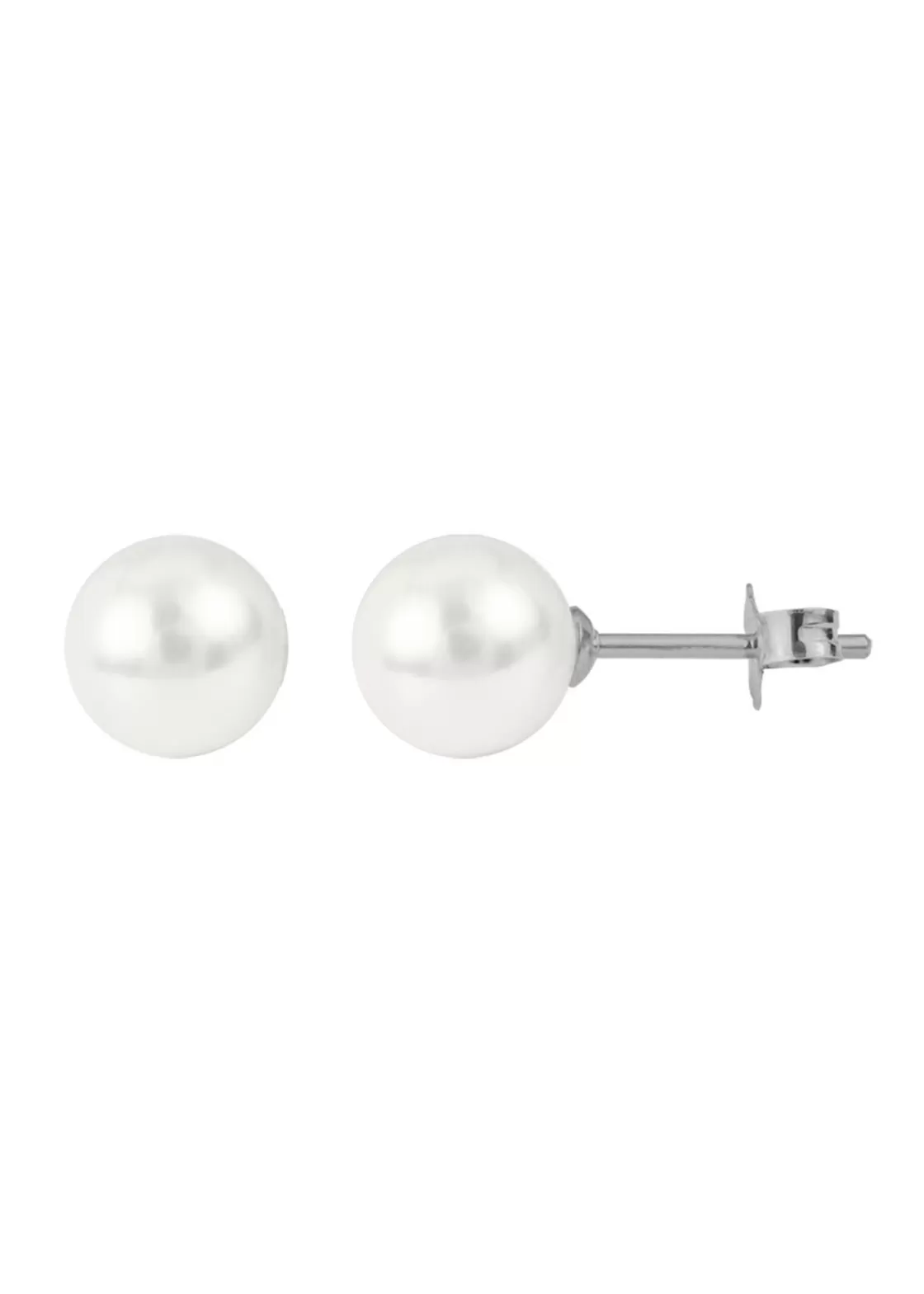 Jacques Lemans Ear Stud Sterling Silver With Pearl