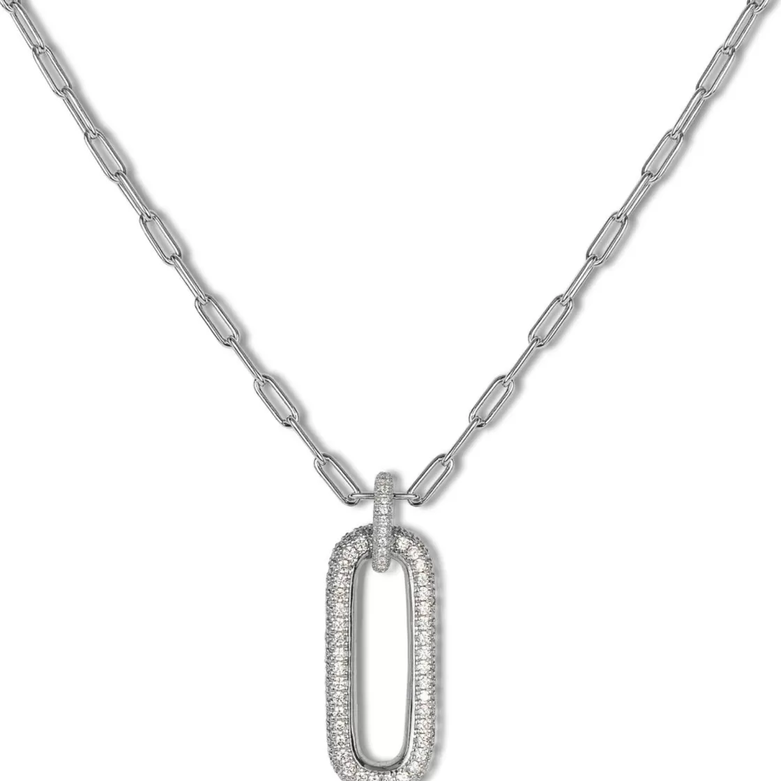 Jacques Lemans Necklace Sterlingsilver With Topazes